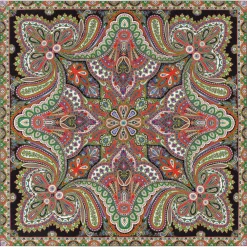 ROECKL Aesthetic Paisley 140x140 - black flash (schwarz) Clearance
