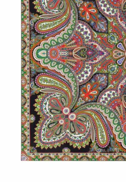 ROECKL Aesthetic Paisley 140x140 - black flash (schwarz) Clearance