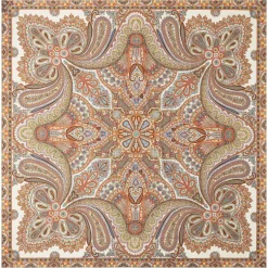 ROECKL Aesthetic Paisley 140x140  - panna multi (beige) Discount