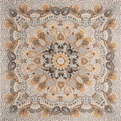 ROECKL Animal Paisley 140x140  - multi camel (beige) Discount