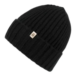 ROECKL Business Cashmere Muetze mit Umschlag - black (schwarz) Clearance