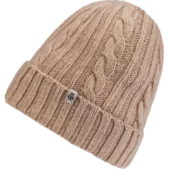 ROECKL Cabled Charm Mütze  - cashmere (beige)