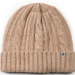 ROECKL Cabled Charm Mütze  - cashmere (beige)