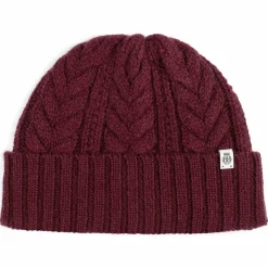ROECKL Cashmere Twist Mütze  - mulberry (rot) Discount
