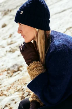 ROECKL Cashmere Twist Mütze  - navy (blau) Sale
