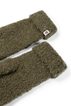 ROECKL Classic Bouclé Fäustlinge  - moss (grün)