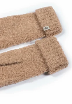 ROECKL Classic Bouclé Fäustlinge  - camel (beige) New