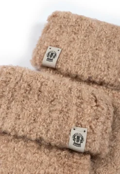ROECKL Classic Bouclé Fäustlinge  - camel (beige) New