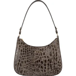 ROECKL Cleo small Croco  - mocca (braun) Clearance