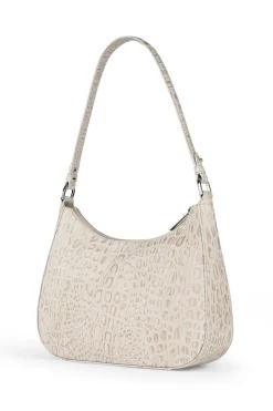 ROECKL Cleo small Croco silver  - desert (braun) Outlet