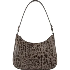 ROECKL Cleo small Croco silver  - mocca (braun) Online