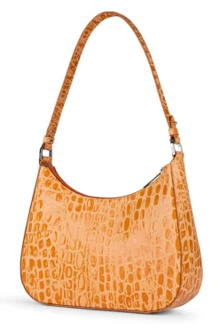 ROECKL Cleo small Croco silver  - safran (orange) Discount