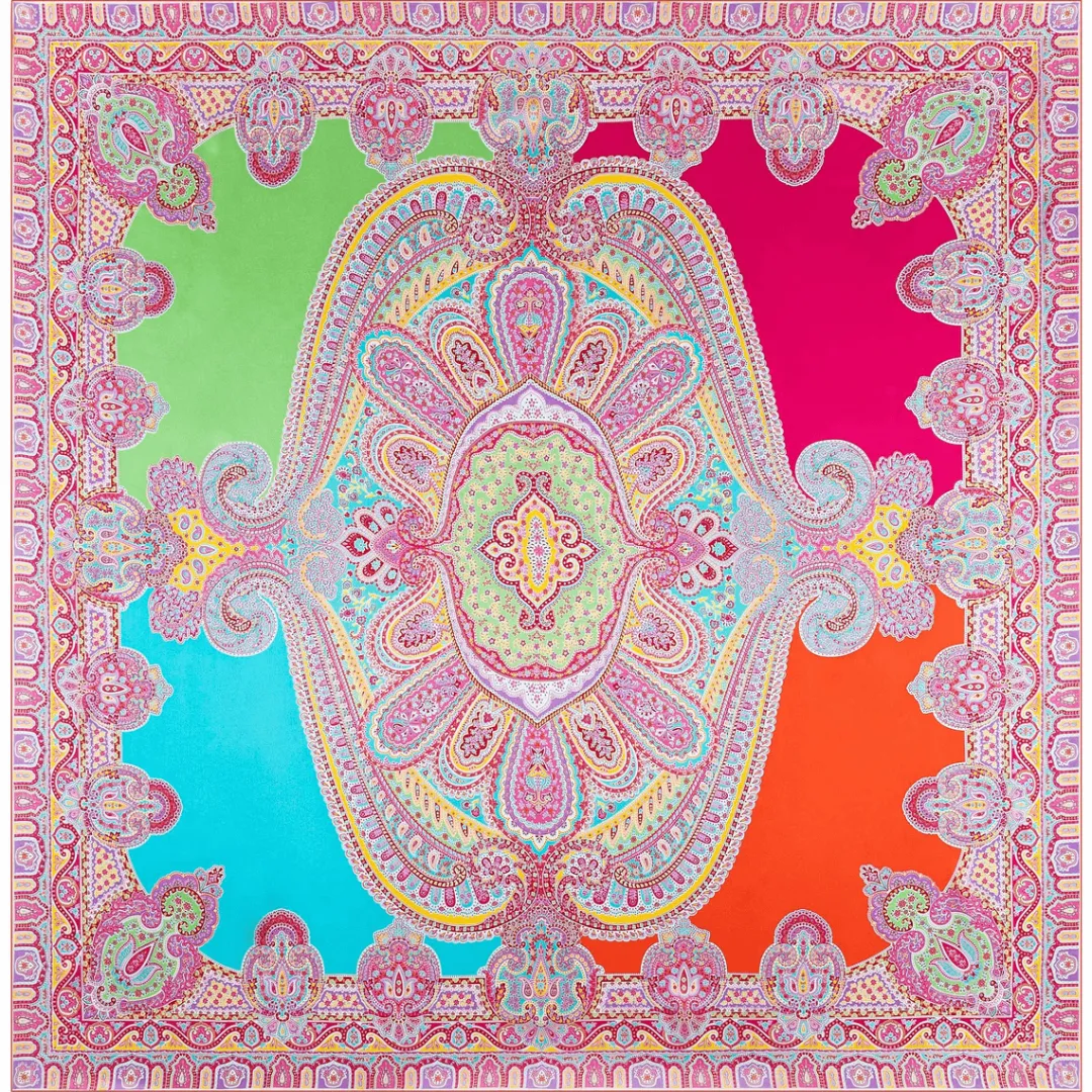 ROECKL Colorblocking Ornament 140x140 - multi flamingo (orange) Sale