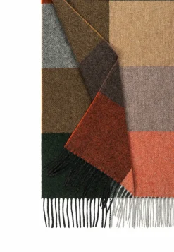 ROECKL Coloured Squares Men 35x170 - multi camel (beige) New