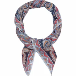 ROECKL Enchanted Paisley 140x140  - multi navy (blau)