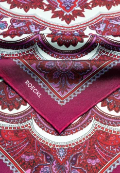 ROECKL Fine Paisley 53x53  - multi wine (rot) Outlet