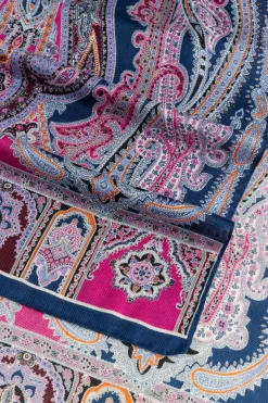 ROECKL Harfen Paisley 70x170 - multi indigo (blau) Clearance