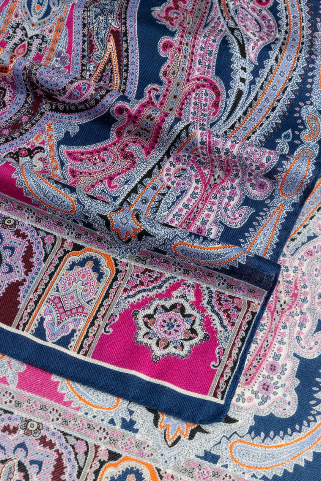ROECKL Harfen Paisley 70x170 - multi indigo (blau) Clearance