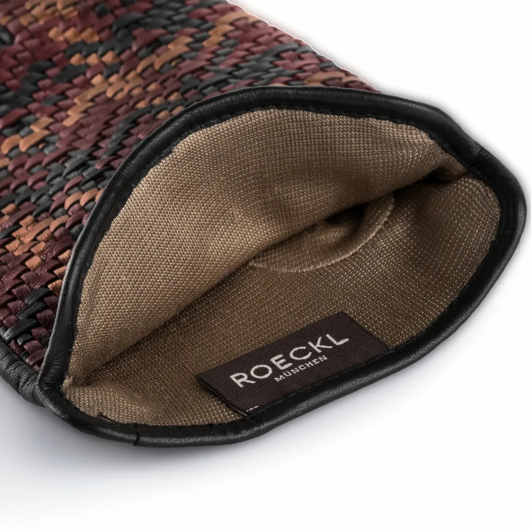ROECKL Heringbone Jacquard Weaving - multi wine (rot) Clearance