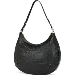 ROECKL Liberty Schultertasche medium Croco  - black (schwarz) Clearance