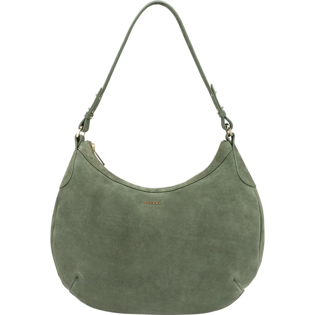 ROECKL Liberty Schultertasche medium Veloursleder - loden (grün) Hot