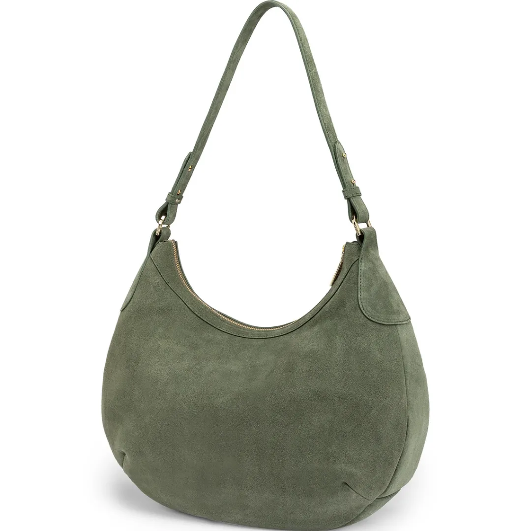 ROECKL Liberty Schultertasche medium Veloursleder - loden (grün) Hot