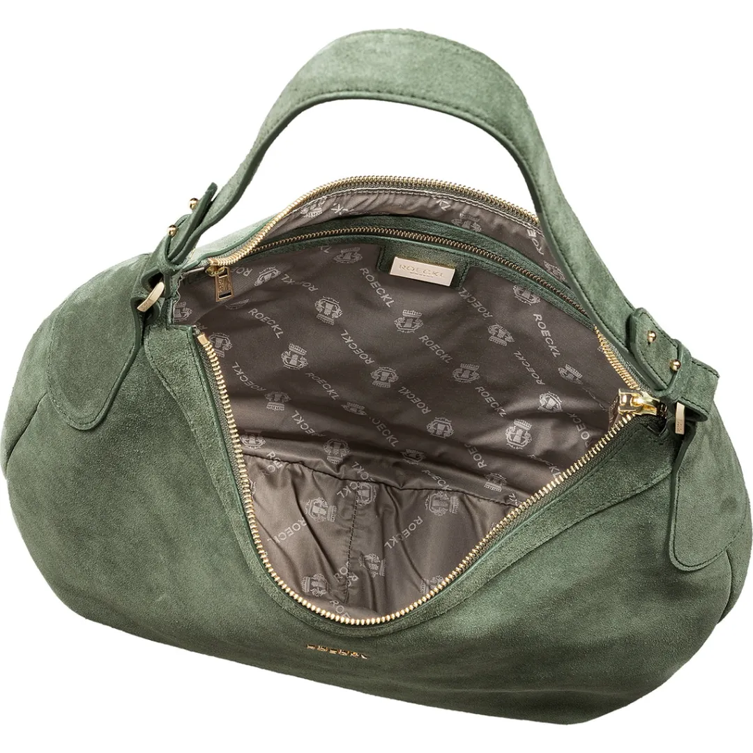 ROECKL Liberty Schultertasche medium Veloursleder - loden (grün) Hot