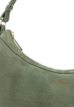 ROECKL Liberty Schultertasche medium Veloursleder - loden (grün) Hot