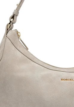 ROECKL Liberty Schultertasche medium Veloursleder  - earth (braun)