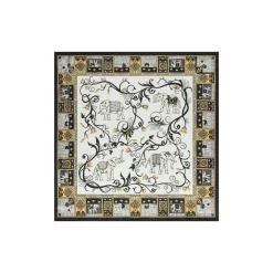 ROECKL Lucky Elephant 53x53  - white/black (weiss) New