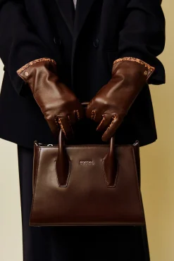 ROECKL Mathilde Handtasche small plain  - bark (braun) Hot