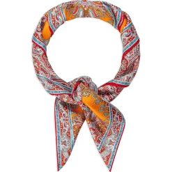 ROECKL Mirror Paisley 90x90  - tangeringe/red (orange) Best