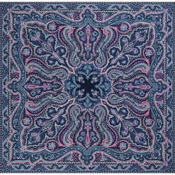 ROECKL Navona Paisley 140x140  - iceblue/navy (blau) Outlet