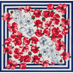 ROECKL Poppy Rush 130x130  - navy/red (blau) New
