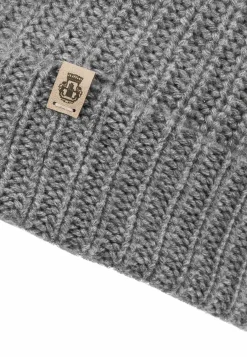 ROECKL Pure Cashmere Umschlagmuetze - flanell (grau)
