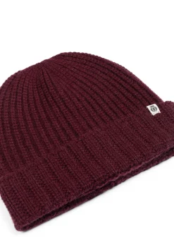 ROECKL Pure Cashmere Umschlagmuetze  - mulberry (rot) Hot