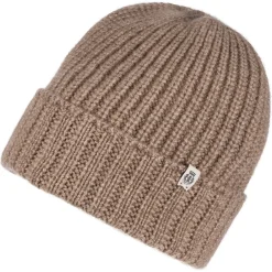 ROECKL Pure Cashmere Umschlagmuetze  - taupe (beige) Outlet