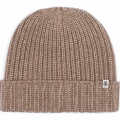 ROECKL Pure Cashmere Umschlagmuetze  - taupe (beige) Outlet