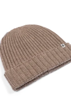 ROECKL Pure Cashmere Umschlagmuetze  - taupe (beige) Outlet