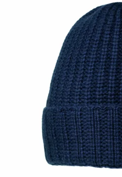 ROECKL Pure Cashmere Umschlagmuetze - navy (blau) Clearance