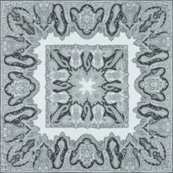 ROECKL Radient Paisley 140x140 - black/silver (schwarz) Clearance