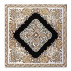 ROECKL Square Garden Paisley 90x90 - white/black (weiss) New