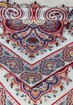 ROECKL Square Garden Paisley 90x90 - multi granat (rot)