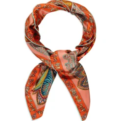 ROECKL Vibrant Paisley 90x90  - multi tangerine (orange) Best