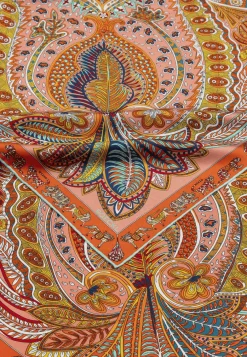 ROECKL Vibrant Paisley 90x90  - multi tangerine (orange) Best
