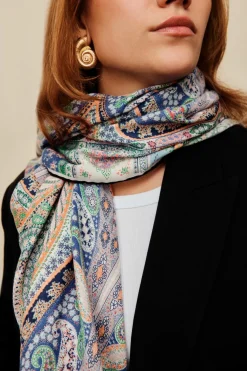 ROECKL Winter Alhambra Paisley 140x140  - multi navy (blau) Best