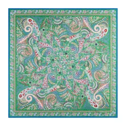 ROECKL Wool Feather 90x90 - multi green (grün) Best